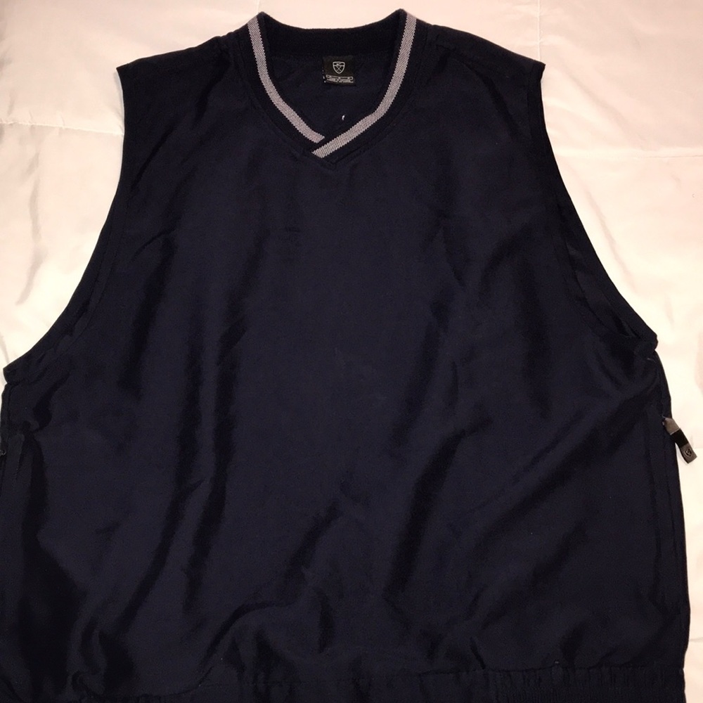 Men’s Nike Golf Windbreaker Vest Size M Dark Blue